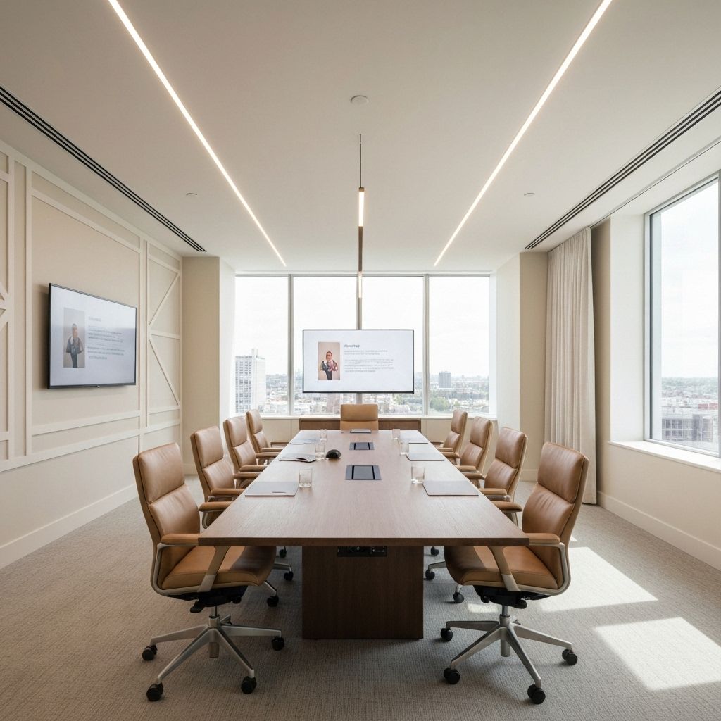 Modern office conference room